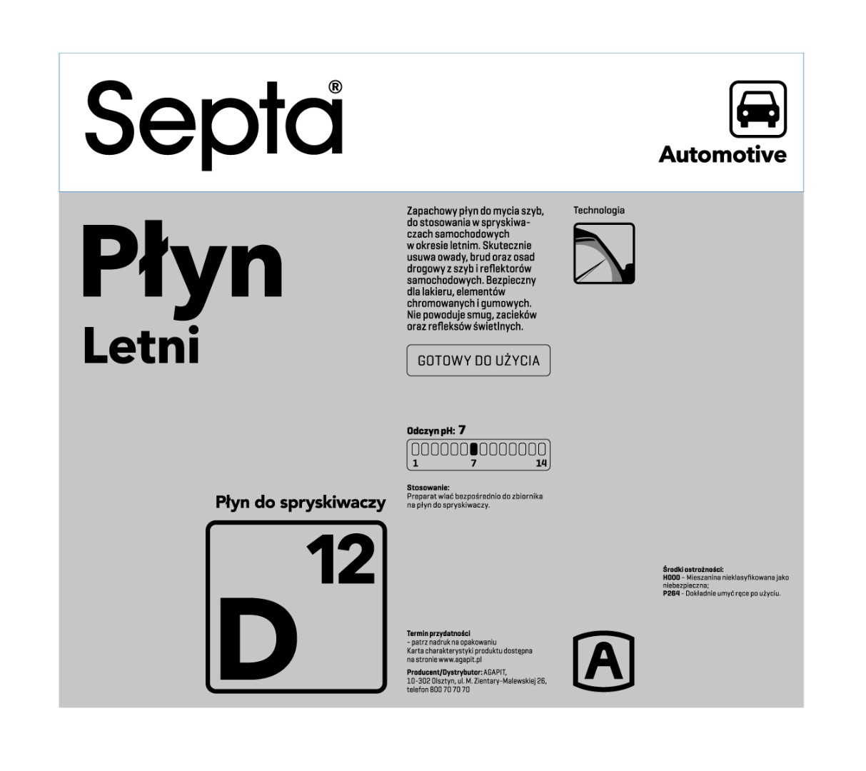 Septa płyn letni d12 5l - obrazek 2