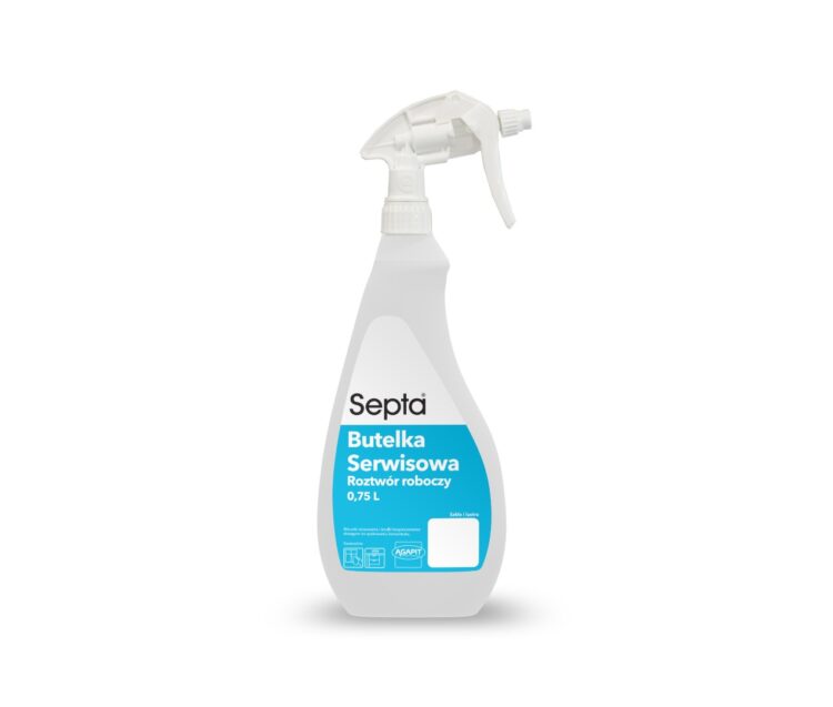 Septa butelka serwisowa szkło i lustra (niebieska) 750ml