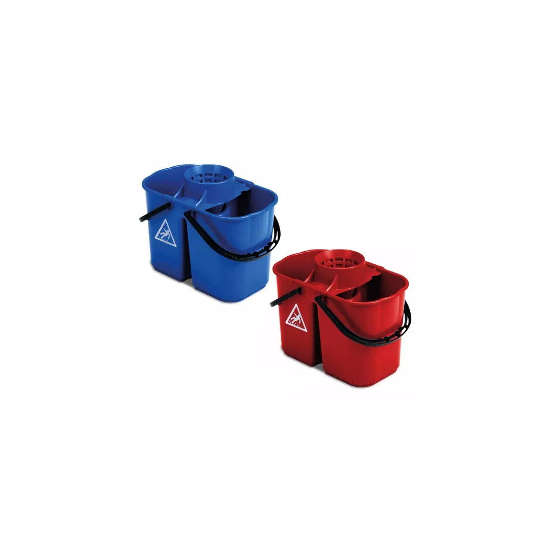 Filmop gemini wiadro dwukomorowe plastikowe 15 wyciskarka podwójna rączka czerwone