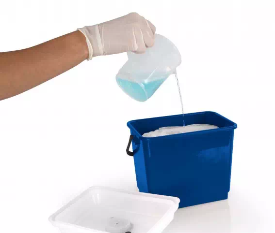 Wiadro z pokrywą hermetyczną 4l zielone monoroll system - obrazek 4