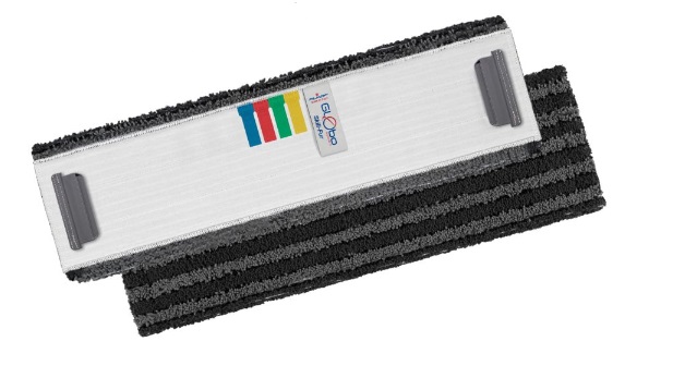 Fil 00pn0413k00e mop globo skill-fur mikrofaza 40 cm szary z czarnymi paskami