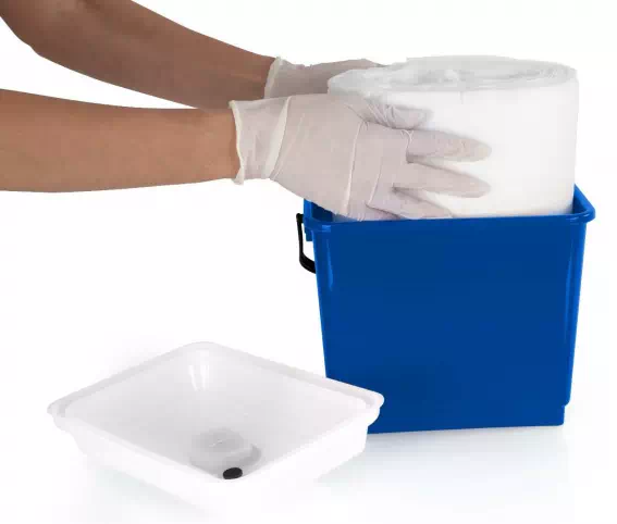 Wiadro z pokrywą hermetyczną 4l zielone monoroll system - obrazek 3