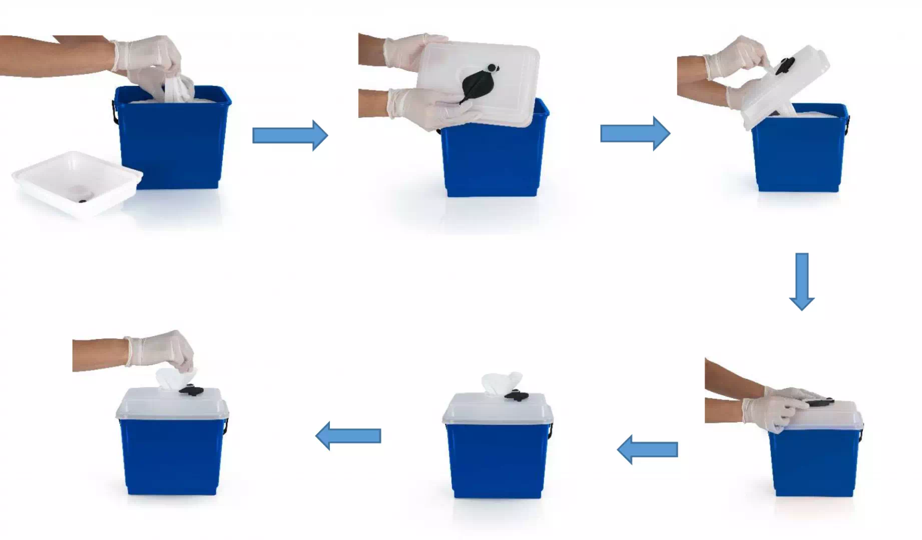Wiadro z pokrywą hermetyczną 4l żółte monoroll system - obrazek 5