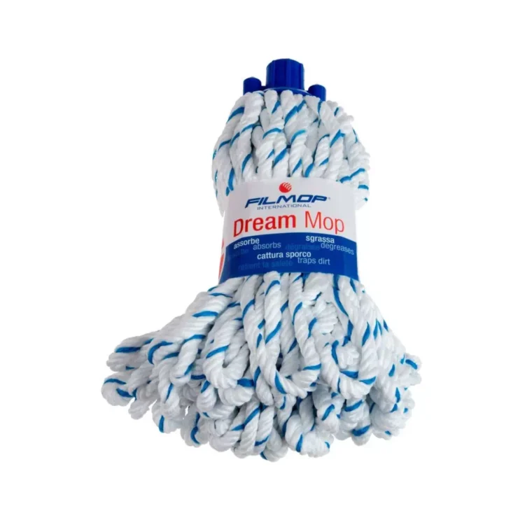 Filmop mop master lux mikrofaza biało-niebieski pętelkowy mocowanie niebieskie